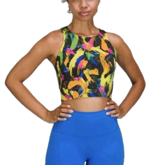 Lululemon Wunder Train Racerback Tank B/C Cup Support Size 4 Multi Color - Picture 1 of 10